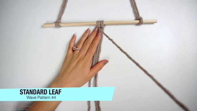 5 Simple Macrame Leaf Vine Knot Patterns for ANY Macrame design TUTORIAL смотреть онлайн