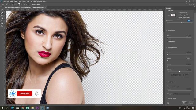 How to extract hair from a messy background in Photoshop | 1 minute Learn Fast | jpg to png смотреть онлайн