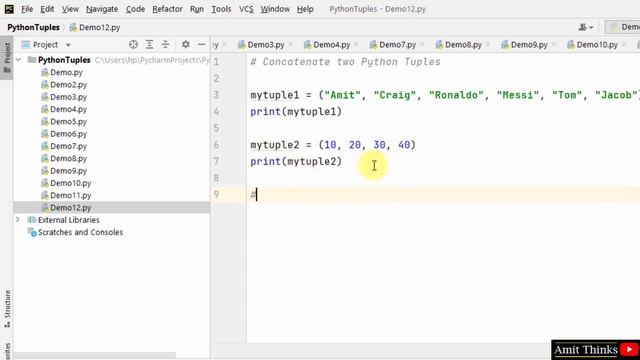 How to Concatenate two Python Tuples | Amit Thinks смотреть онлайн