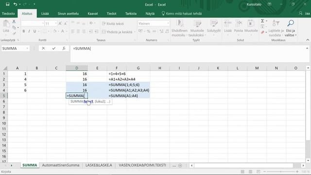 Excel SUMMA-kaavan hyödyntäminen смотреть онлайн