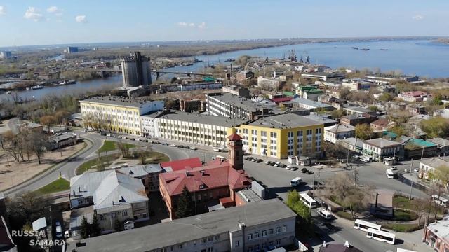 Разрушение Старой Самары / Пожарная каланча XIX века на Полицейской площади (ныне – Хлебная)