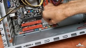 Assembling a computer for a schoolboy. Biostar motherboard. Сборка компьютера для школьника.
