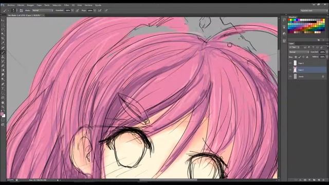 Anime Girl Photoshop SpeedPaint смотреть онлайн
