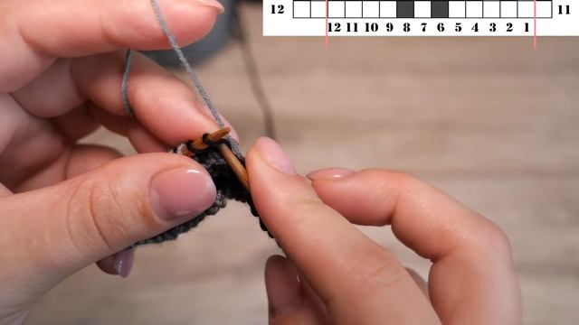 ? Узор «Хэштег» спицами – мозаичная техника вязания # «Hashtag» - Mosaic Knitting In Garter Stitch