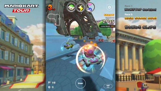 Nonstop Combo on Paris Promenade 2T | Ranked Cup | Mario Kart Tour смотреть онлайн