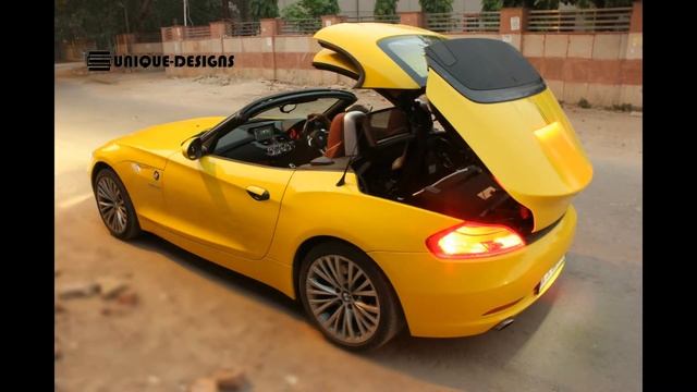 BMW Z4: Wrapped in Gloss Yellow: Unique-Designs смотреть онлайн