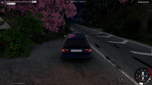 Ночные покатушки с другом в BeamNG МУЛЬТИПЛЕЕР по горному серпанитну Японии смотреть онлайн