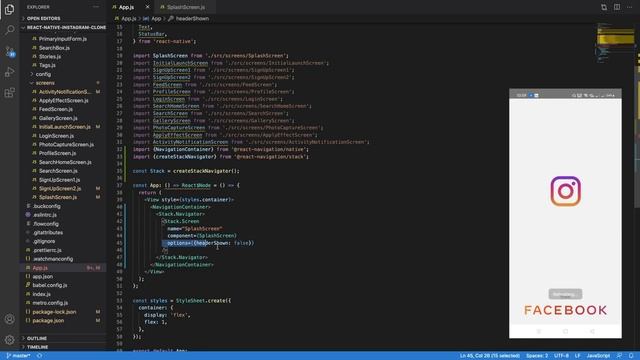 React Native Instagram Clone navigation- Part 18 смотреть онлайн