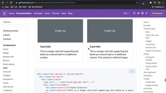 TUTORIAL BOOTSTRAP #5 - BOOTSTRAP CARDS смотреть онлайн