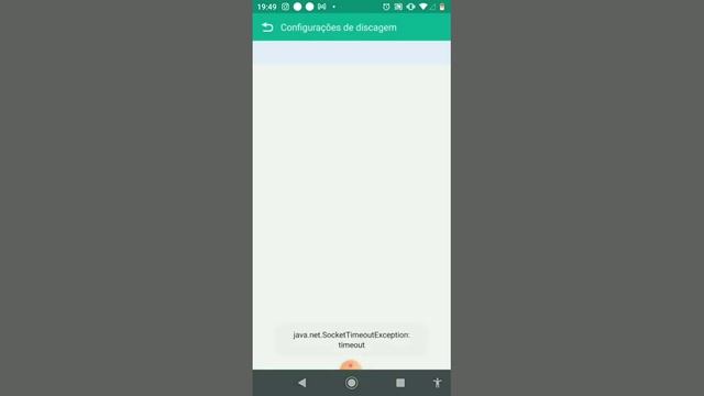 Configuração de discagem não carrega: Mensagem Java.net.SocketTimeoutException: timeout. смотреть онлайн