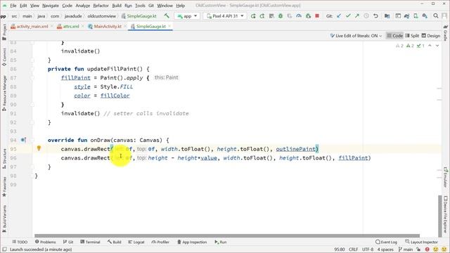 Jetpack Compose Graphics - Simple Gauge Example смотреть онлайн