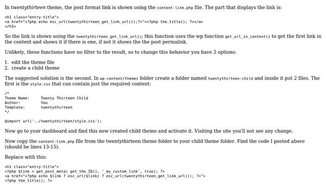 Wordpress: Add URL field to the link post format смотреть онлайн