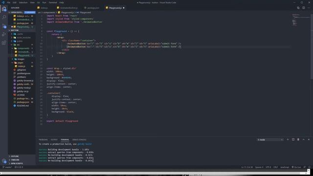 React Components: Animated Button with Animated Fonts смотреть онлайн