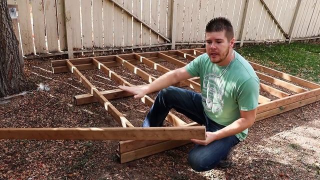 How to build a storage shed - Floor // Part 1 - Plans available смотреть онлайн