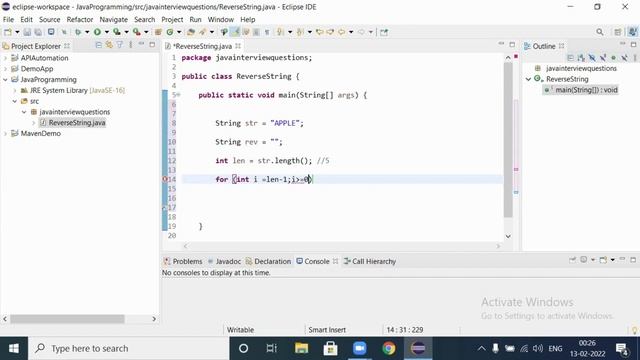 ? Frequently Asked Java Program 01: How to reverse a String using concatenation operator смотреть онлайн