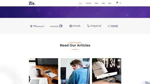 Corporate Agency Landing Page Demo Preview | Zix Multipurpose WordPress Theme | Digital Agency смотреть онлайн