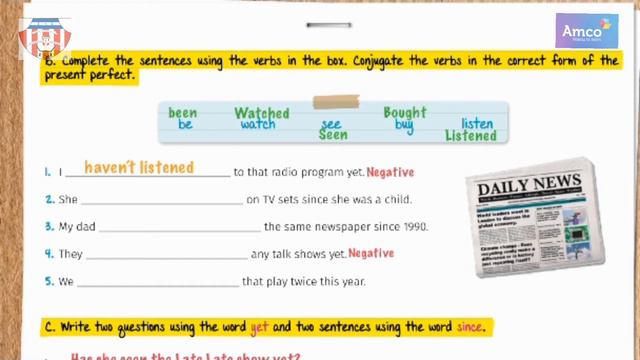9no week 3 part 2 Present Perfect Exercises смотреть онлайн