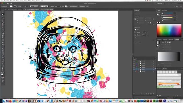 Change Layer Label Color in Illustrator смотреть онлайн