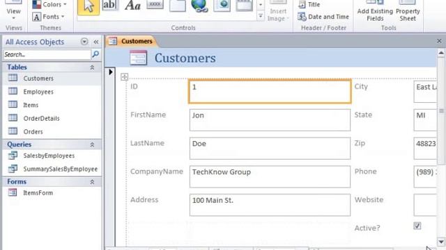 Access 2010 Tutorial Creating AutoForms Microsoft Training Lesson 10.3 смотреть онлайн