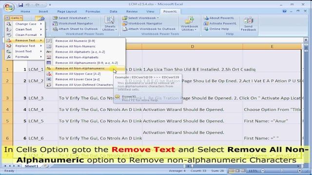 How to remove non alphanumeric characters in excel смотреть онлайн