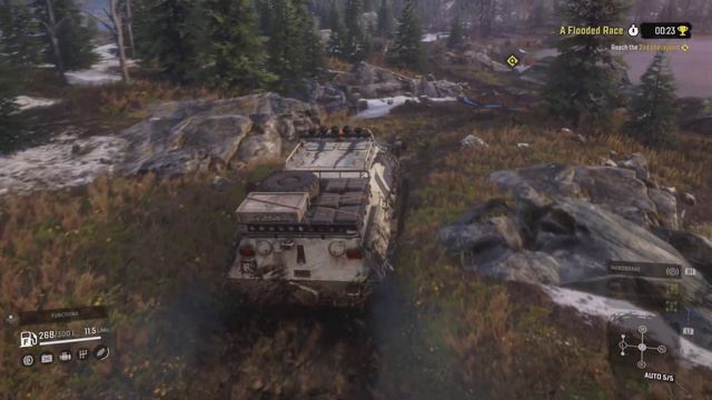 SnowRunner - Scandinavia, A Flooded Race, Gold Medal. TUZ 420 "Tatarin". смотреть онлайн