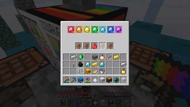 КАК СКРАФТИТЬ РАДУЖНЫЕ ВЕЩИ в МАЙНКРАФТ? КАК ПОЛУЧИТЬ СЕКРЕТНЫЕ ПРЕДМЕТЫ В MINECRAFT? ЗАЩИТА НУБА