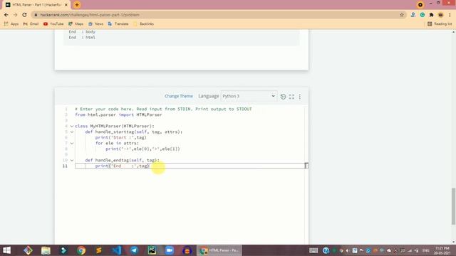 HackerRank HTML Parser - Part 1 problem solution in Python | Python solutions | Programmingoneonone смотреть онлайн