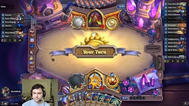 Stealing The Opponent's Minion For The OTK! Wave Of Apathy Combo! | Hearthstone