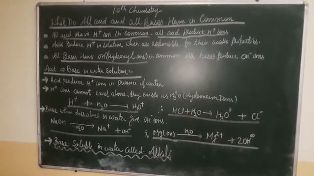 10th Chemistry( Similarities between all acid and base, acid and base react with water) смотреть онлайн