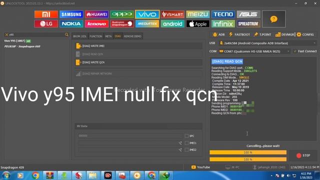 imei y95 qcn IMEI restore qcn fix all vivo Qualcomm CPU unlock tool смотреть онлайн