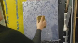 Декоративная штукатурка Карта мира _Травертин_ нанесение.