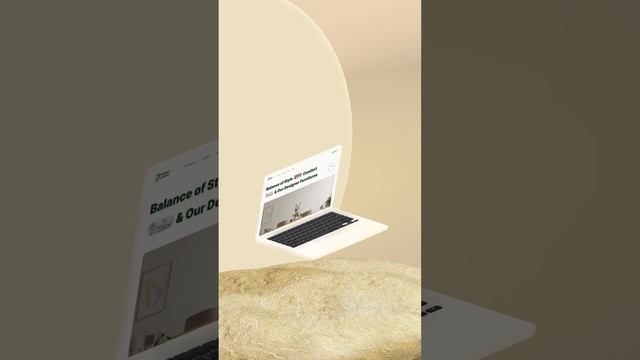 Exploring 3d space with new glassmorphic MacBook mock-up #3danimation #webdesign #figma смотреть онлайн