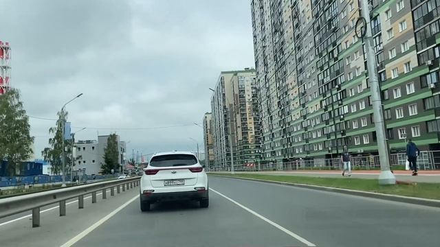 Новое - выделенная полоса на Путилковском шоссе! На машине с комментариями! смотреть онлайн