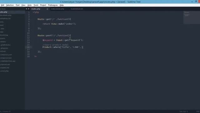 laravel 4 example Search Form and Results Products смотреть онлайн