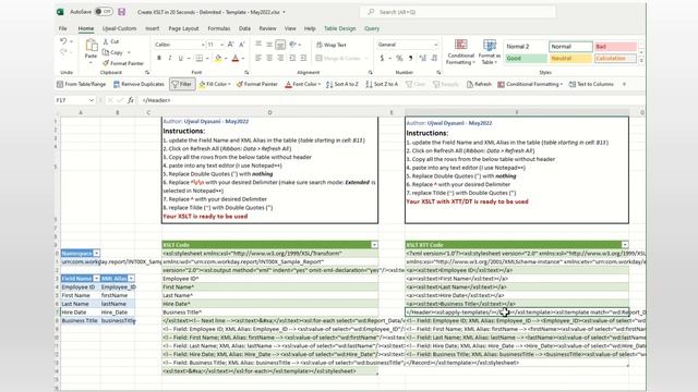Workday Integrations Tools - Create XSLT within 20 seconds смотреть онлайн
