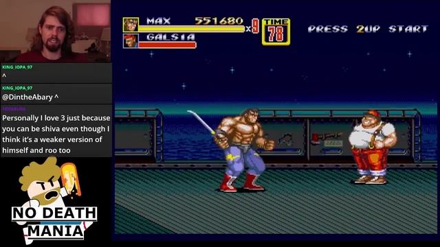 Streets of Rage 2 NO DEATH Max Mania World Record speedrun (59:54) смотреть онлайн