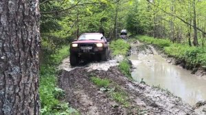 Уаз Хантер, Тойота 4runner ,Тойота hilux . Екатериновский тракт летний прорыв
