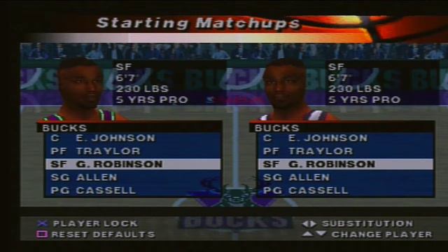 NBA Live 2000 Player Intros Starting Lineup Milwaukee Bucks смотреть онлайн