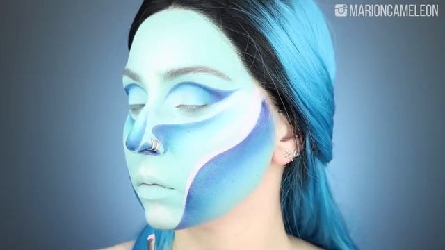 GRWM,Get This Psychedelic Look With Aqua Blue Wig - Makeup Tutorial смотреть онлайн