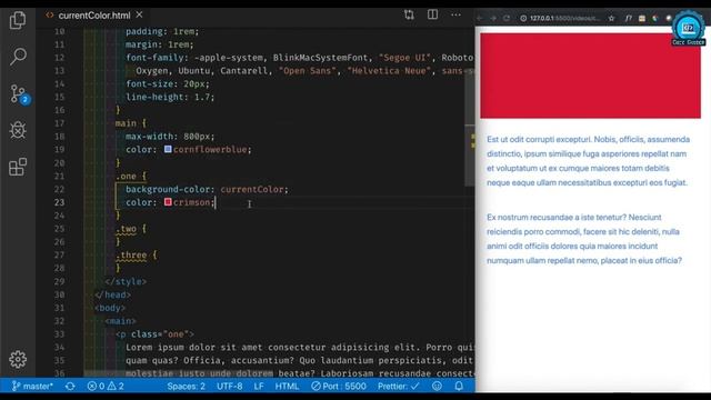How to Use the CSS CurrentColor Property | Current Color Value -Codes Guider #csstutorial смотреть онлайн