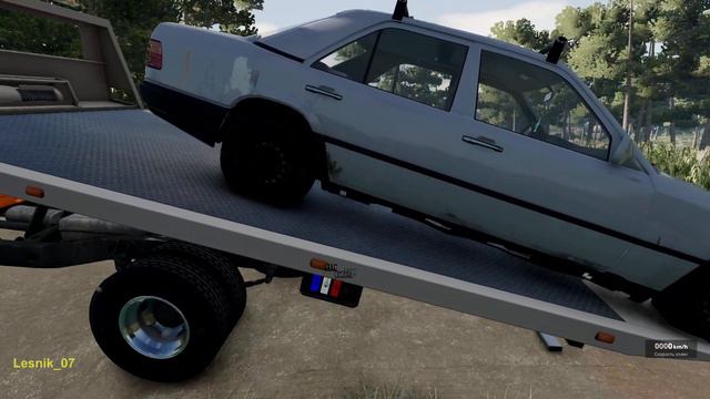 FOUND A Mercedes-Benz W124 STUCK IN THE MUDAND RESTORED IT - BeamNG.drive смотреть онлайн