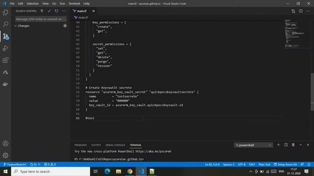 Terraform to create Azure KeyVault | GitHub Actions смотреть онлайн