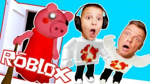 НОВЫЙ ПОБЕГ от СВИНЬИ как ГРЕННИ #10 Как ИГОРЬ и ПАПА Убегали от PIGGY