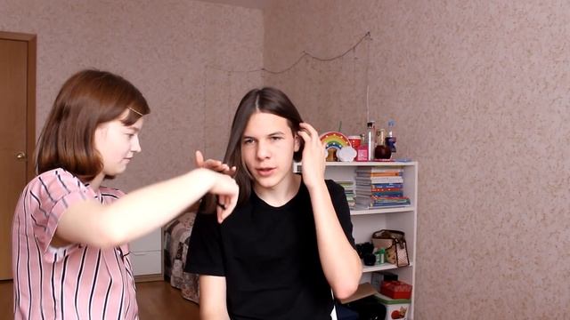 обрезала волосы саше