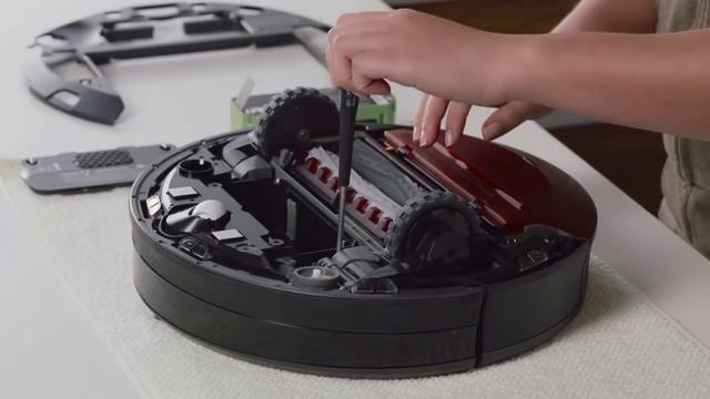 Замена модуля бокового колеса Roomba 980