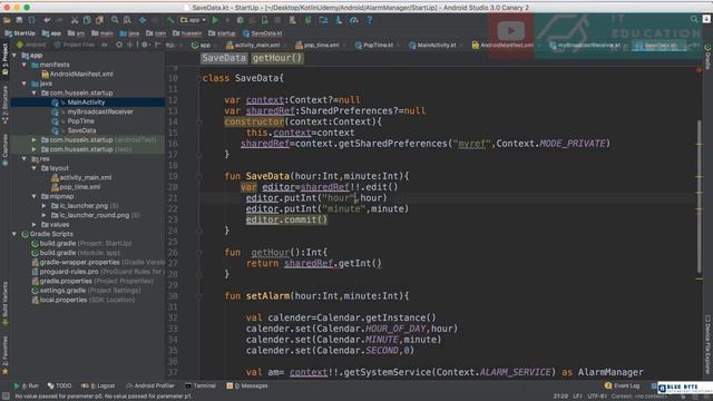 Kotlin android tutorial - 94 - Shared Preferences and start app with OS смотреть онлайн