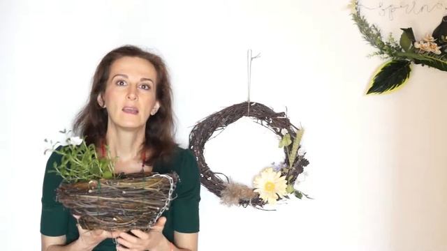 Подвесное КАШПО / ГНЕЗДО из метлы / как плести гнездо из веток лозы смотреть онлайн