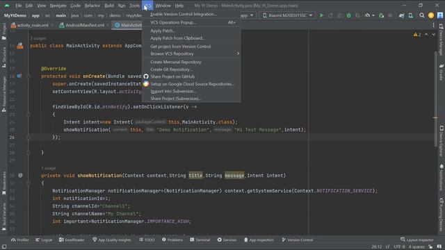 Android Tutorial - How to create firebase push notification in Android Studio смотреть онлайн