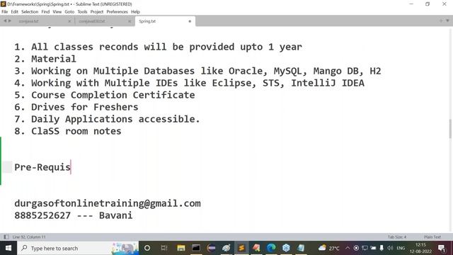 Java Frameworks Package tutorials || Session - 1 || by Mr. Nagoor Babu On 12-08-2022 @11:30AM IST смотреть онлайн