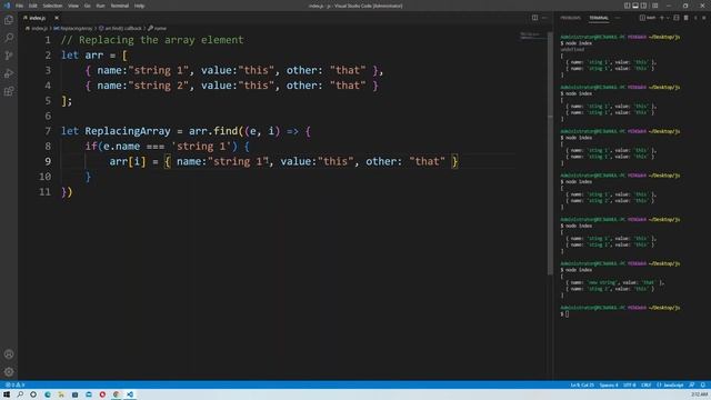 How to replacing the array element смотреть онлайн